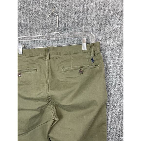 Polo Ralph Lauren Stretch Slim Fit 32X30 Side Pockets Olive Green Chino - Picture 4 of 7